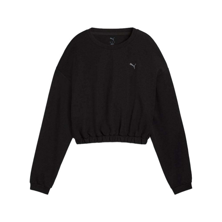 Puma Felpa Palestra Girocollo Cloudspun Nero Donna