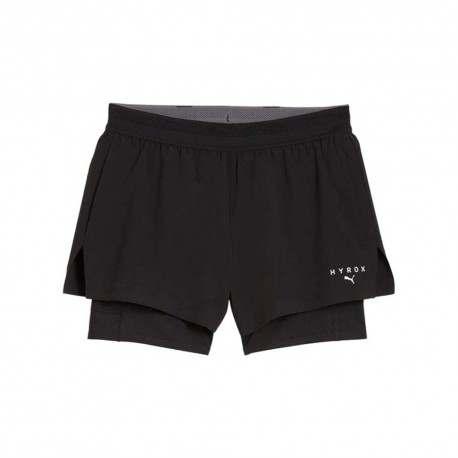 Puma Shorts Sportivi 2In 1 Hyrox Train Nero Donna
