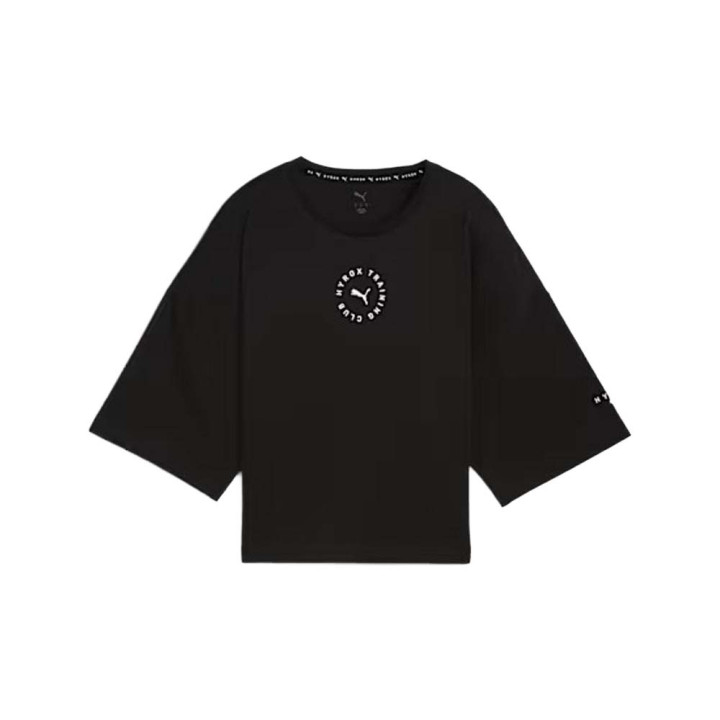Puma Maglietta Palestra Crop Hyrox Nero Donna