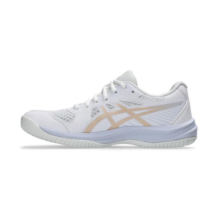 Asics Upcourt 6 Bianco Champagne - Scarpe Pallavolo Donna