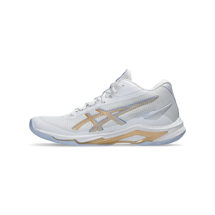 Asics Netburner Ballistic Ff Mt 4 Bianco Champagne - Scarpe Pallavolo Donna