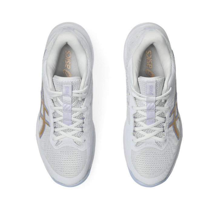 Asics Netburner Ballistic Ff Mt 4 Bianco Champagne - Scarpe Pallavolo Donna
