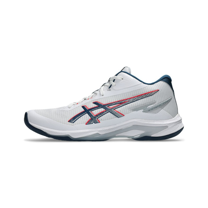 Asics Netburner Ballistic Ff Mt 4 Bianco Blu - Scarpe Pallavolo Uomo