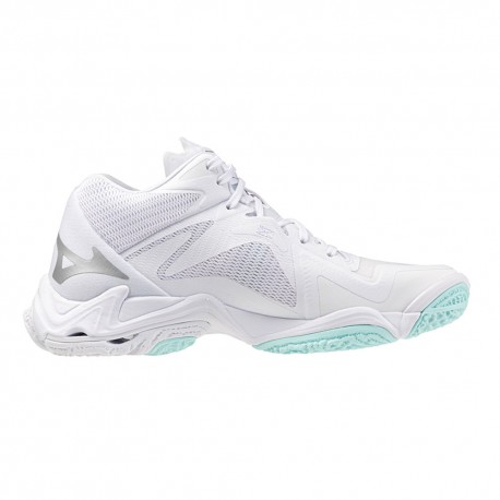 Mizuno Wave Lightning Z8 Mid Bianco Verde - Scarpe Pallavolo Donna