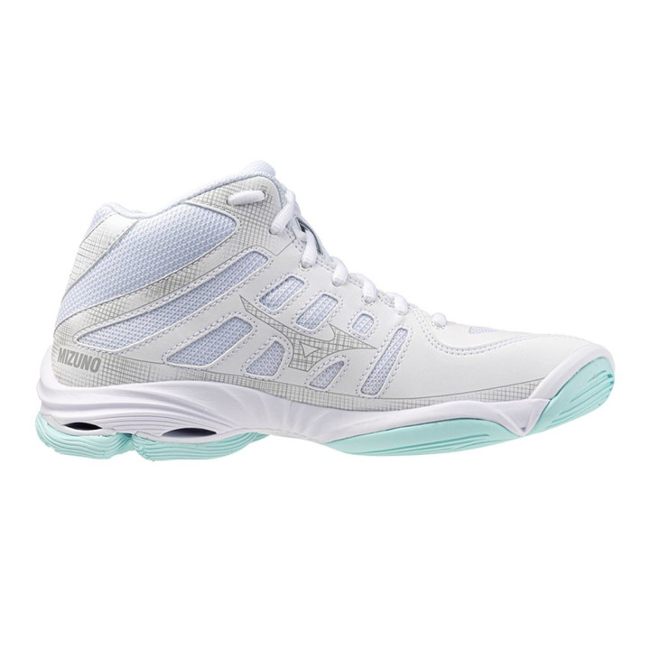 Mizuno Wave Voltage 2 Mid Bianco Verde - Scarpe Pallavolo Donna