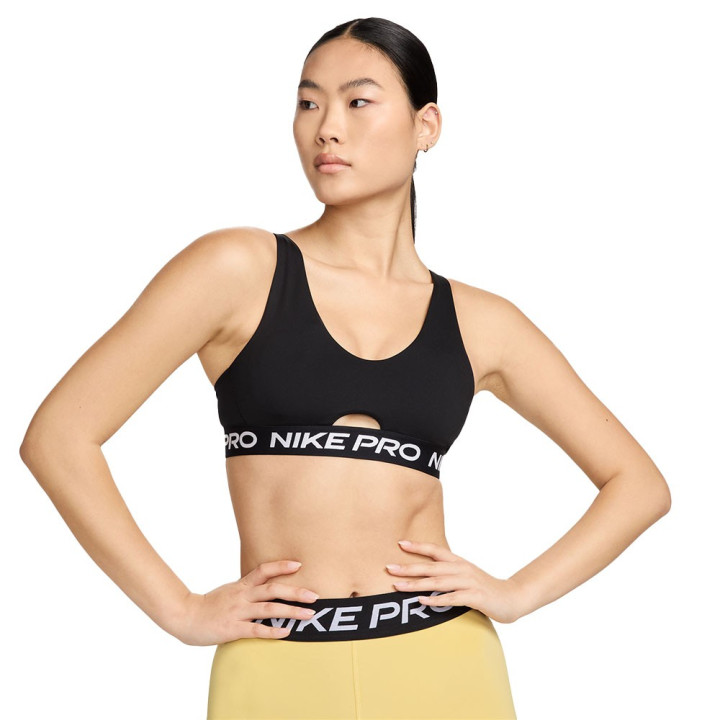 Nike Pro Reggiseno Sportivo Indy Plunge Nero