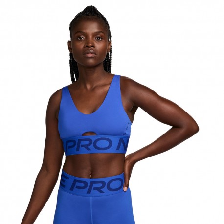 Nike Pro Reggiseno Sportivo Indy Plunge Nero