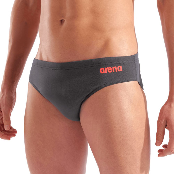 Arena Costume Intero Piscina Slip Team Solid Asphalt Coral Uomo