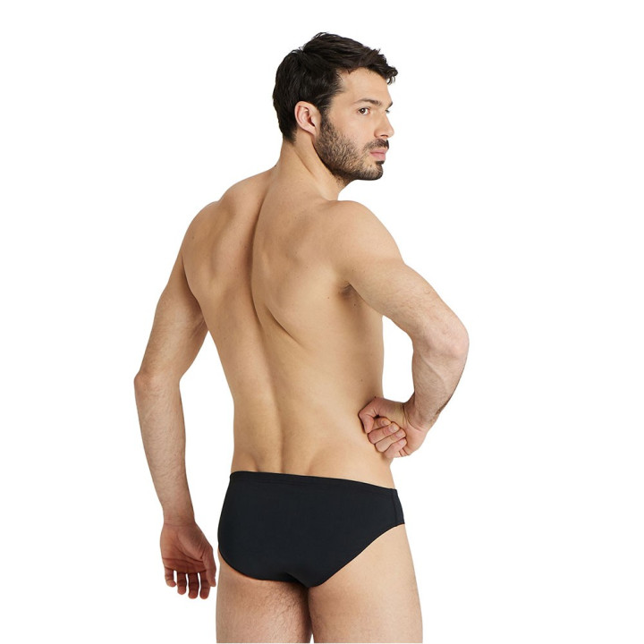 Arena Costume Intero Piscina Slip Team Solid Nero Bianco Uomo