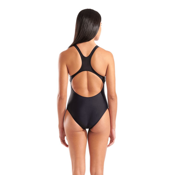 Arena Costume Intero Piscina Lily Con Reggiseno Interno Nero-Rosa Donna