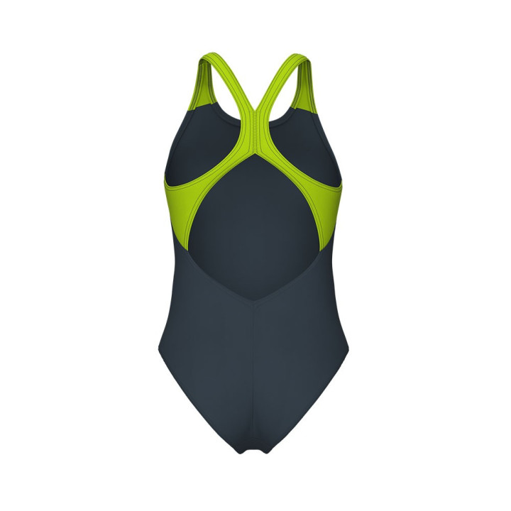 Arena Costume Intero Piscina Scratchy Asphalt Lime Donna