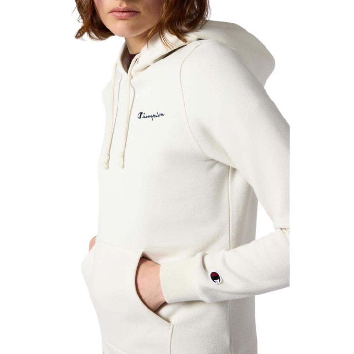 Champion Felpa Logo Piccolo Panna Donna