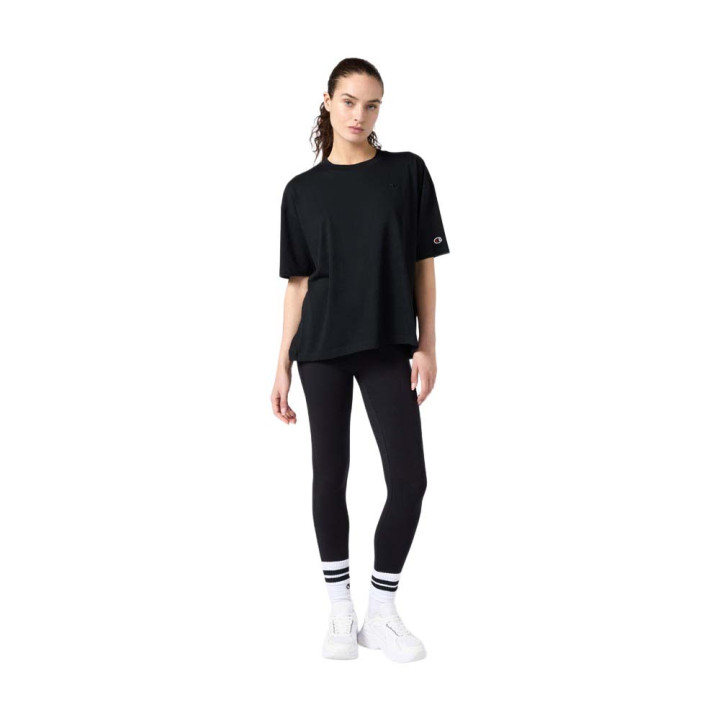 Champion Leggings Cotton Licra Nero Donna