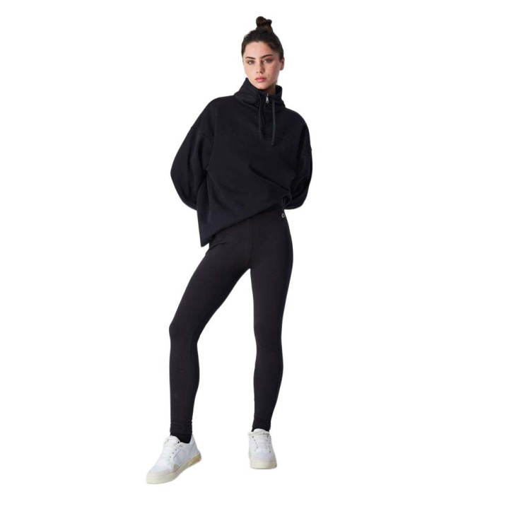 Champion Leggins Felpato Nero Donna