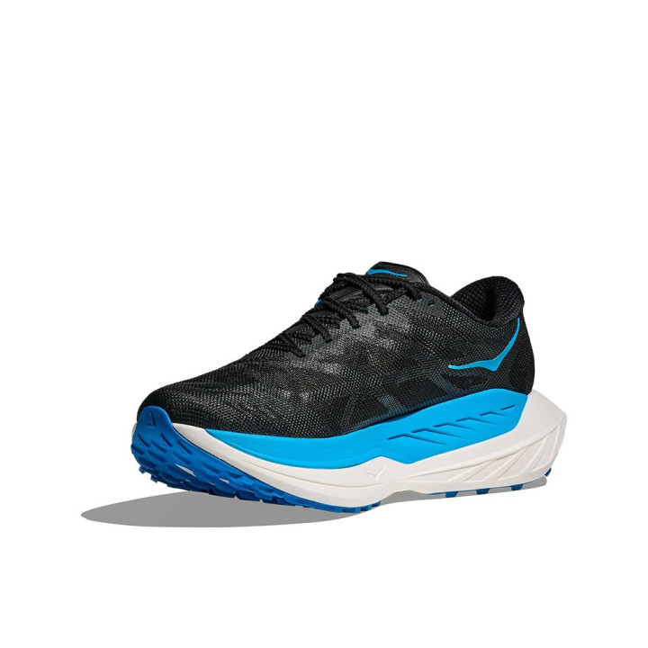 Hoka Rocket X Trail Nero Blu Skyward - Scarpe Trail Running Uomo
