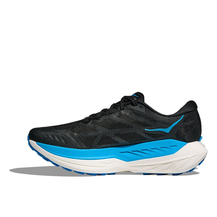 Hoka Rocket X Trail Nero Blu Skyward - Scarpe Trail Running Uomo