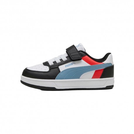 Puma Puma Caven 2.0 Block Ps Ac Bianco Blu Nero - Scarpe Da Ginnastica Bambino