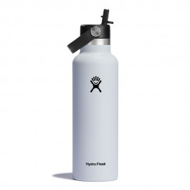 Hydro Flask Borraccia Termica con Flex Straw Cap 21 oz Bianco