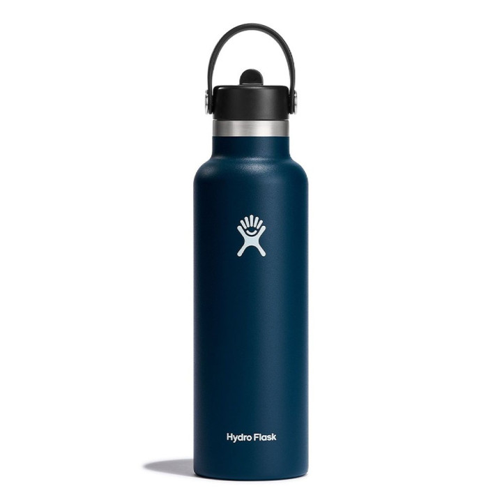 Hydro Flask Thermos Trekking Standard Flex Straw Cap Indigo