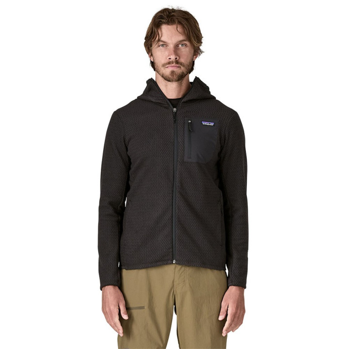 Patagonia Felpa In Pile R1 Air Full-Zip Hoody Nero Uomo