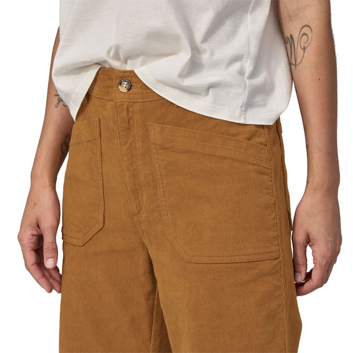 Patagonia Pantaloni Trekking Wide Leg Cord Nest Brown Donna