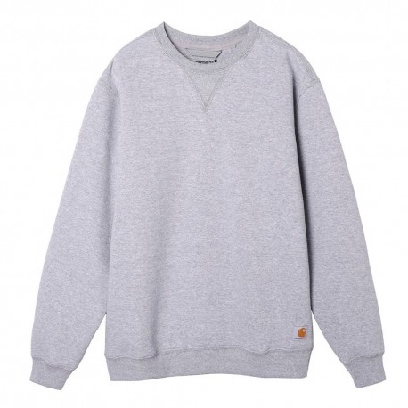 Carhartt Felpa Girocollo Grigio Uomo