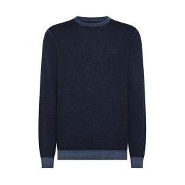 Maniche Lunghe Girocollo blu