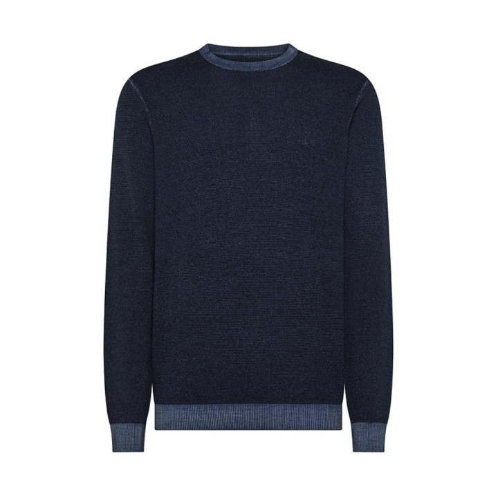 Sun 68 Maglia Maniche Lunghe Girocollo Blu Uomo