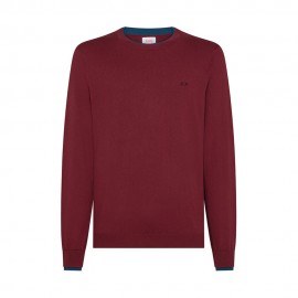 Maniche Lunghe Girocollo Doppio Collo bordeaux