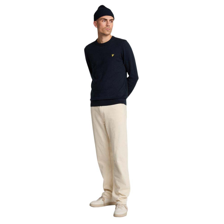 Lyle & Scott Maglia Maniche Lunghe Girocollo Blu Uomo