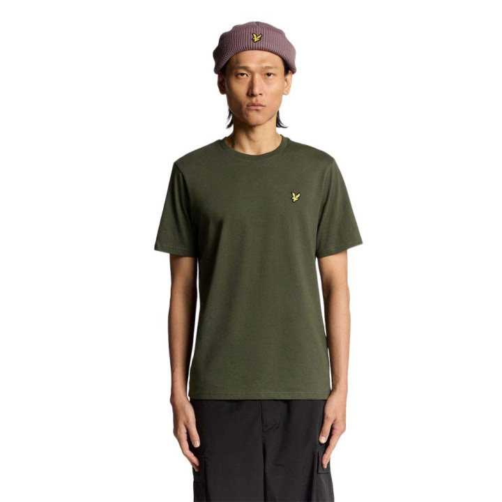 Lyle & Scott T-Shirt Logo Mm Verde Uomo