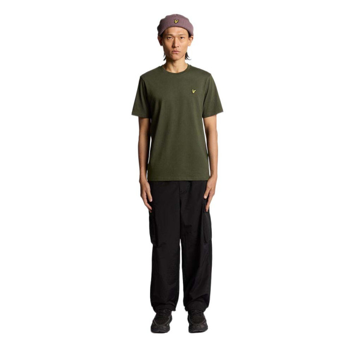 Lyle & Scott T-Shirt Logo Mm Verde Uomo
