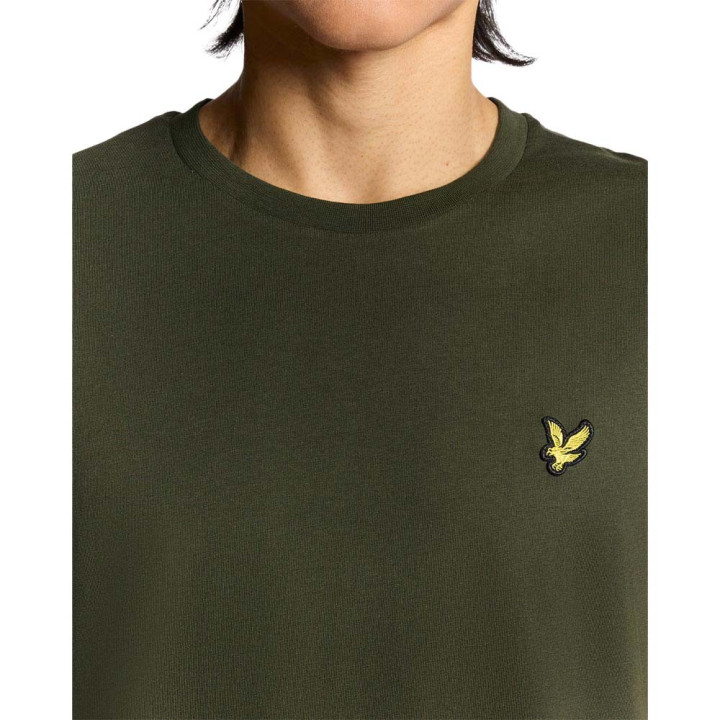Lyle & Scott T-Shirt Logo Mm Verde Uomo