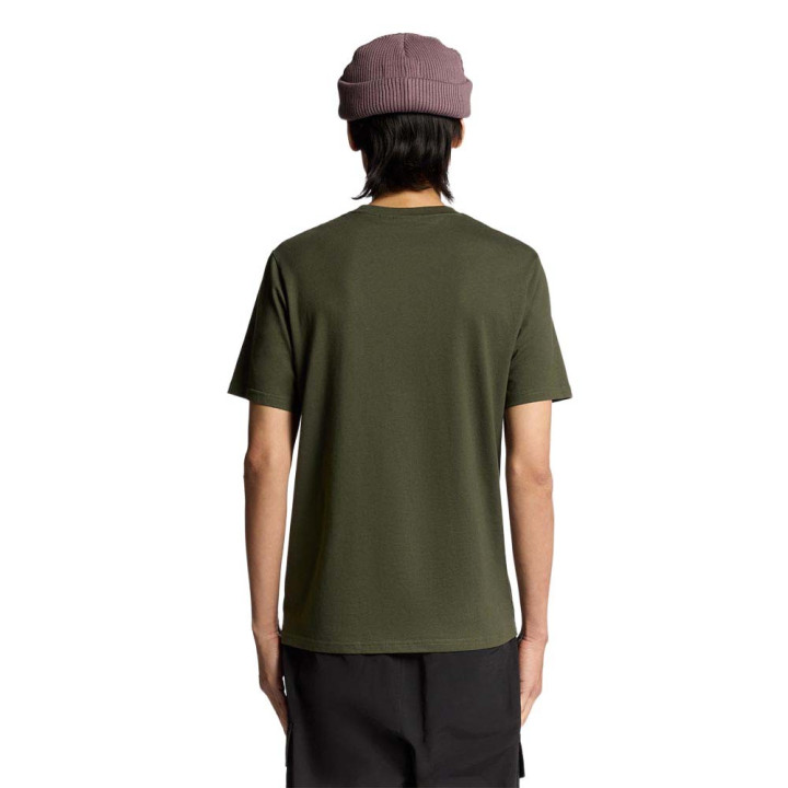 Lyle & Scott T-Shirt Logo Mm Verde Uomo