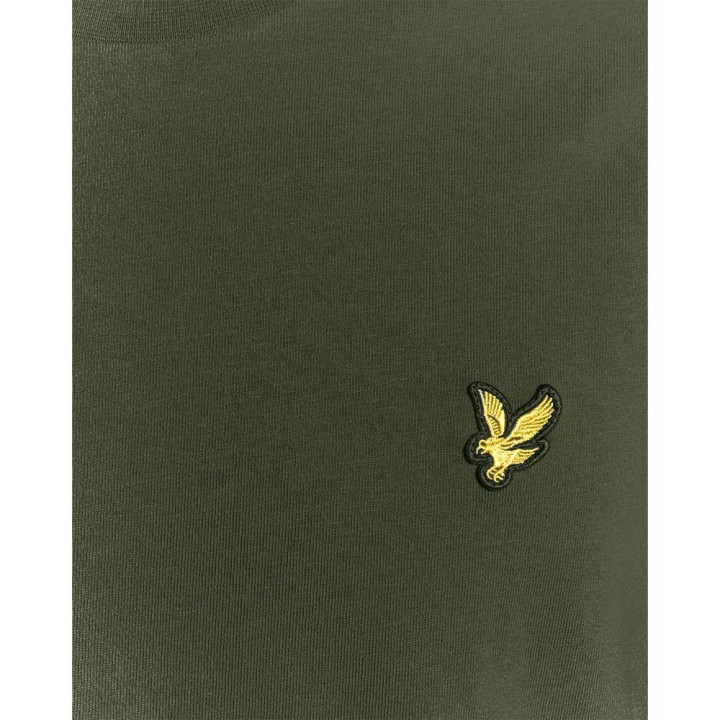 Lyle & Scott T-Shirt Logo Mm Verde Uomo