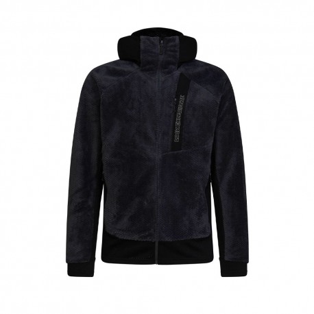 Rock Experience Felpa In Pile Blizzard Tech Hoodie Caviar Uomo