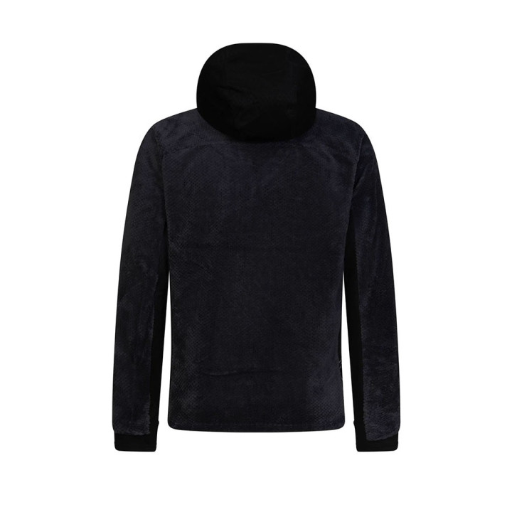 Rock Experience Felpa In Pile Blizzard Tech Hoodie Caviar Uomo