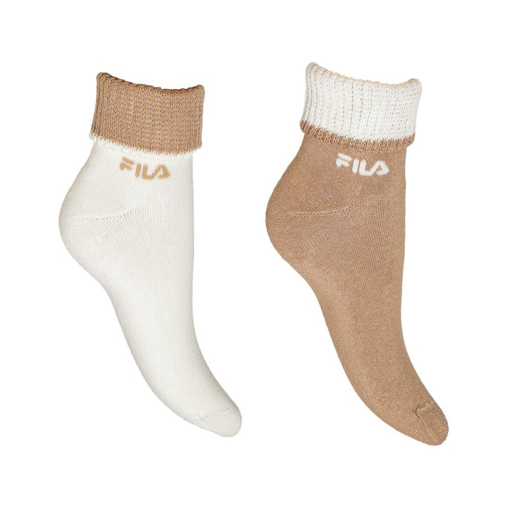 Fila Calza Lifestyle 2 Pack Brown Donna