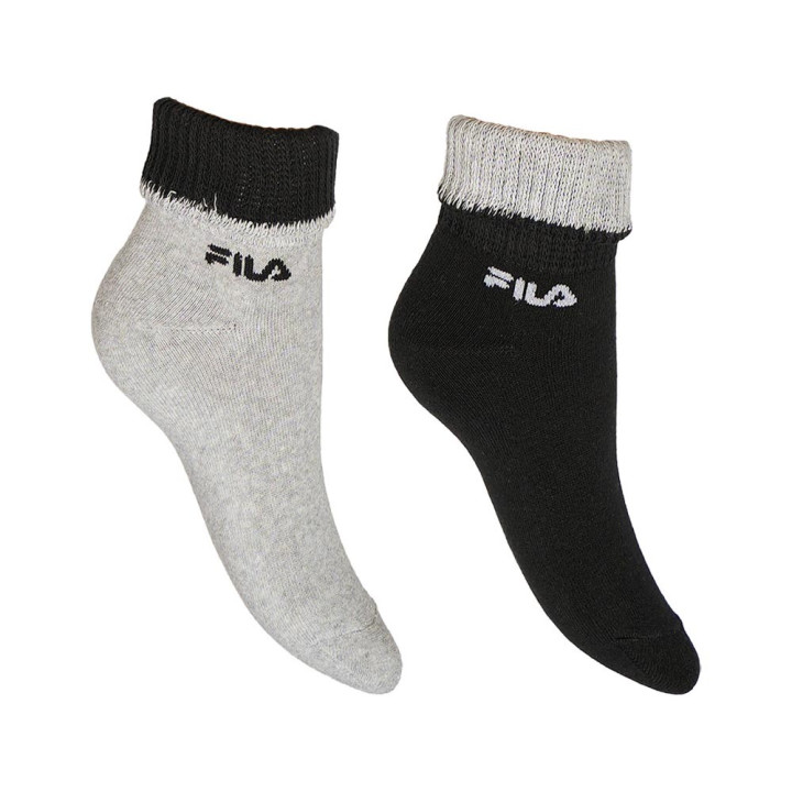 Fila Calza Lifestyle 2 Pack Nero Donna