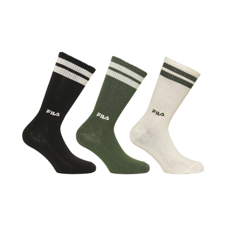 Fila Calza Alta Lifestyle Tris Pack Multi Uomo