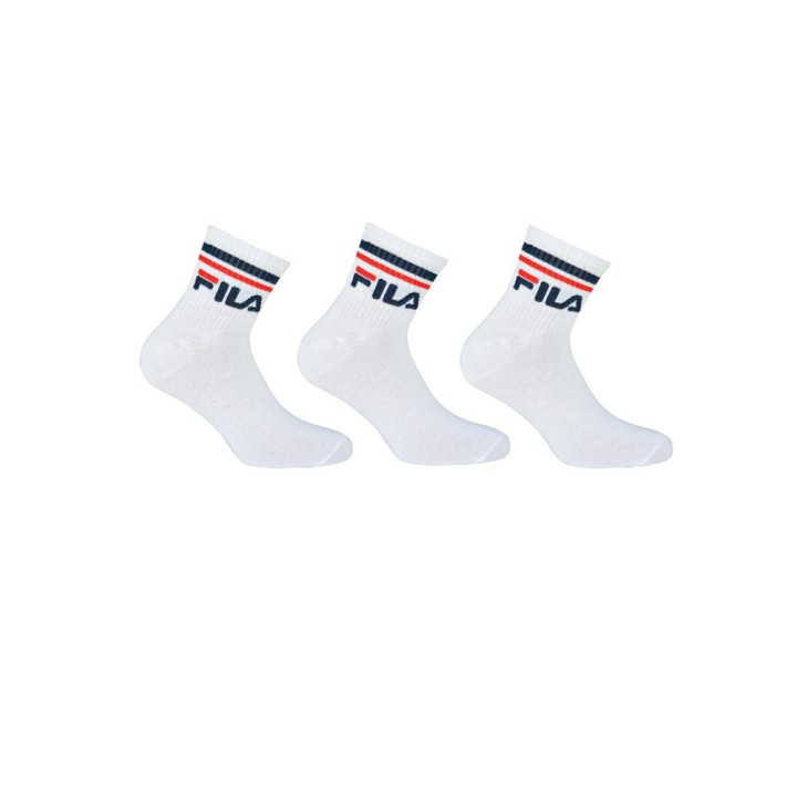 Fila Calza Quarter Tris Pack Bianco Uomo