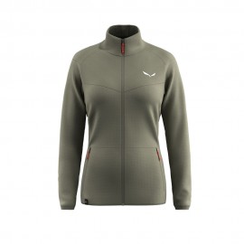 Salewa Felpa In Pile Puez Cammino Faded Verde Donna
