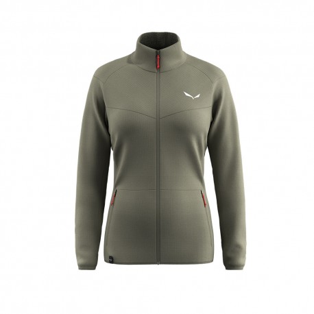 Salewa Felpa In Pile Puez Cammino Faded Verde Donna