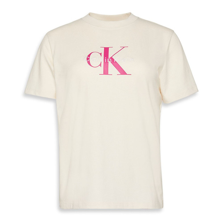 Calvin Klein T-Shirt Hero Classic Logo Bianco Donna