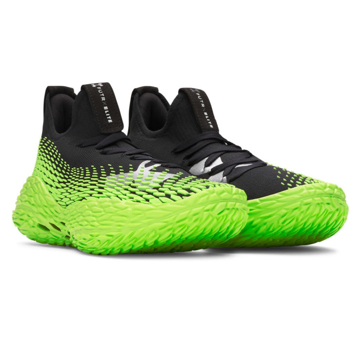 Under Armour Futr X Elite 2 Nero Hyper Verde - Scarpe Basket Uomo