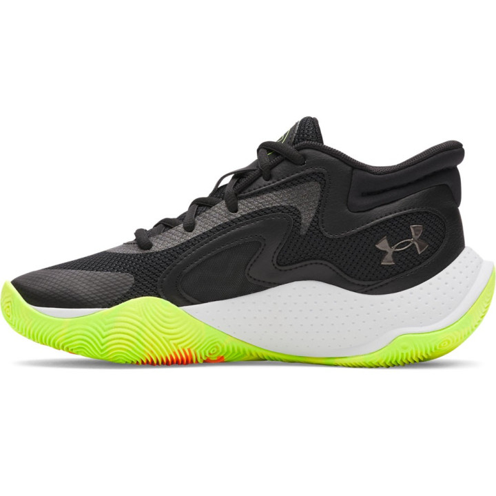 Under Armour Gs Jet '25 Gs Nero Verde - Scarpe Basket Bambino