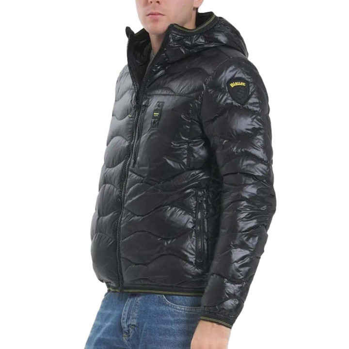 Blauer Piumino Ondina Pelo Wavefur Nero Uomo