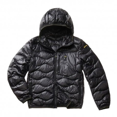 Blauer Piumino Ondina Pelo Wavefur Nero Uomo