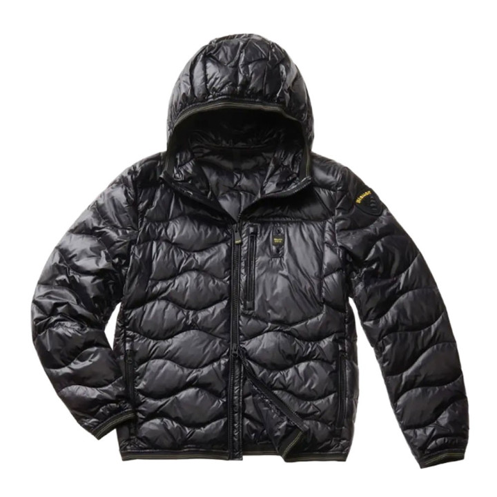 Blauer Piumino Ondina Pelo Wavefur Nero Uomo
