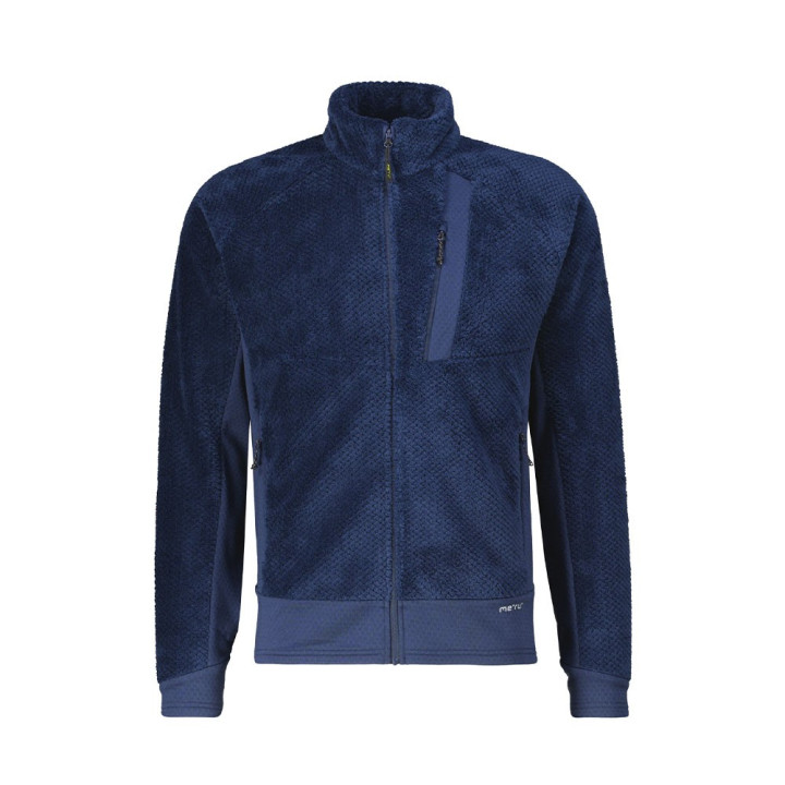 Meru Felpa In Pile Oneroa Tech Mock Neck Dress Blue Uomo